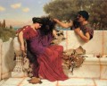 The Old Old Story Neoclassicist lady John William Godward